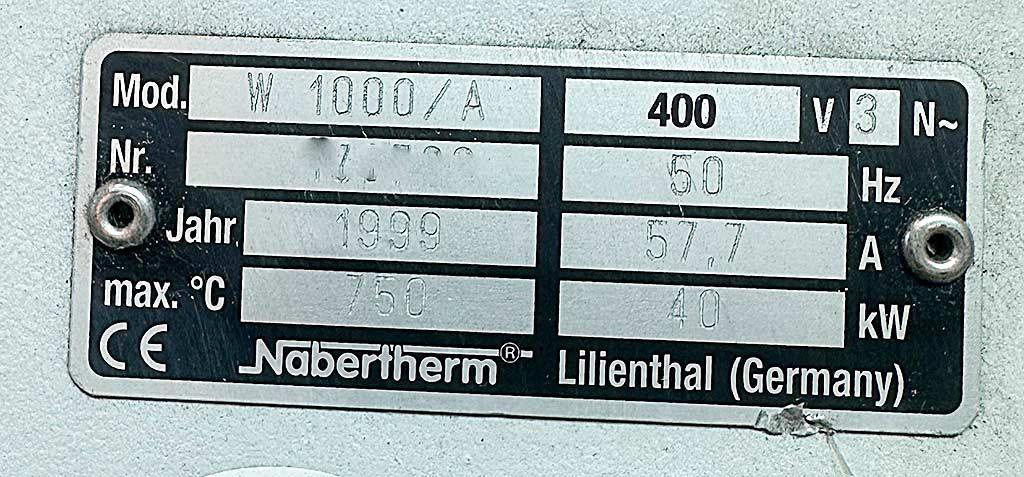 Nabertherm W 1000/A - Thumbnail 4