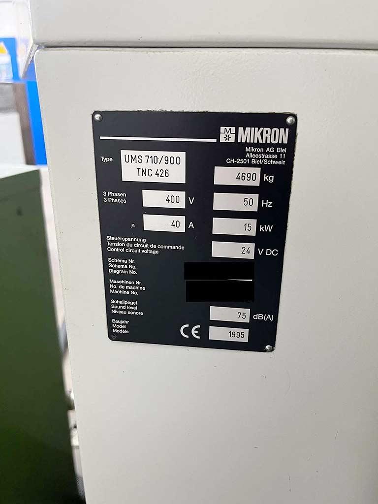 CNC Machining Center Mikron UMS 710/900 - Thumbnail 8