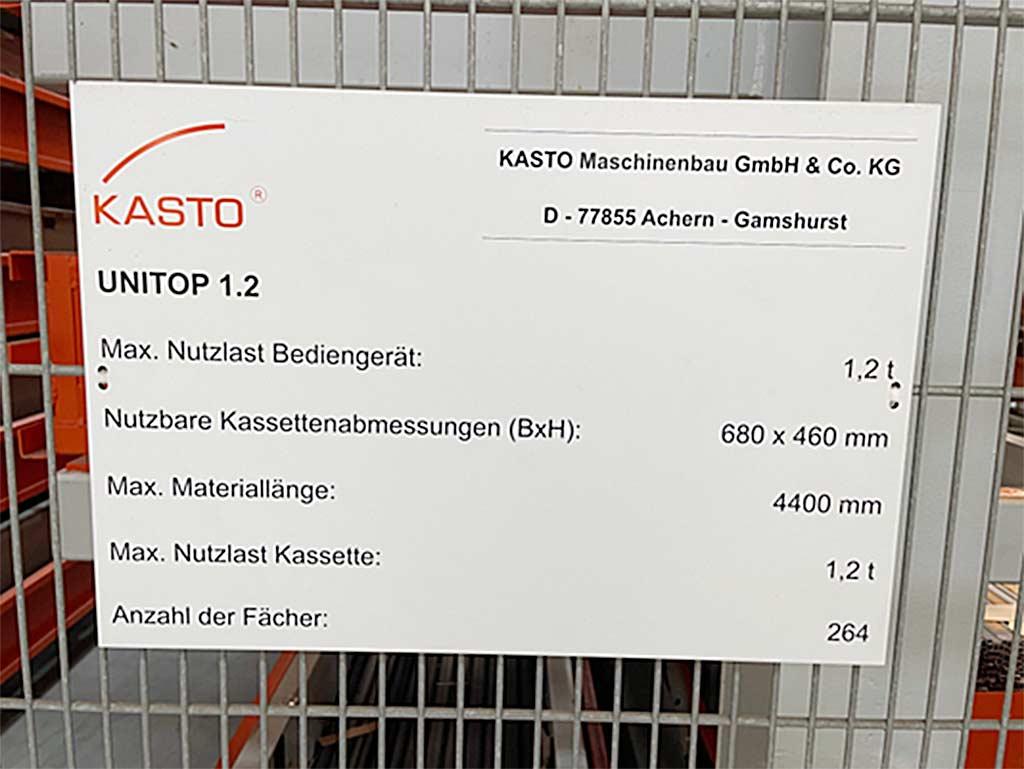 Long Goods Storage Kasto Unitop 1.2 - Thumbnail 4