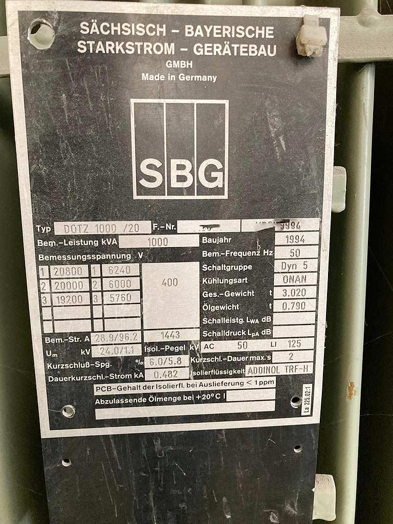 Sbg DOTZ 1000/20 - Image 1