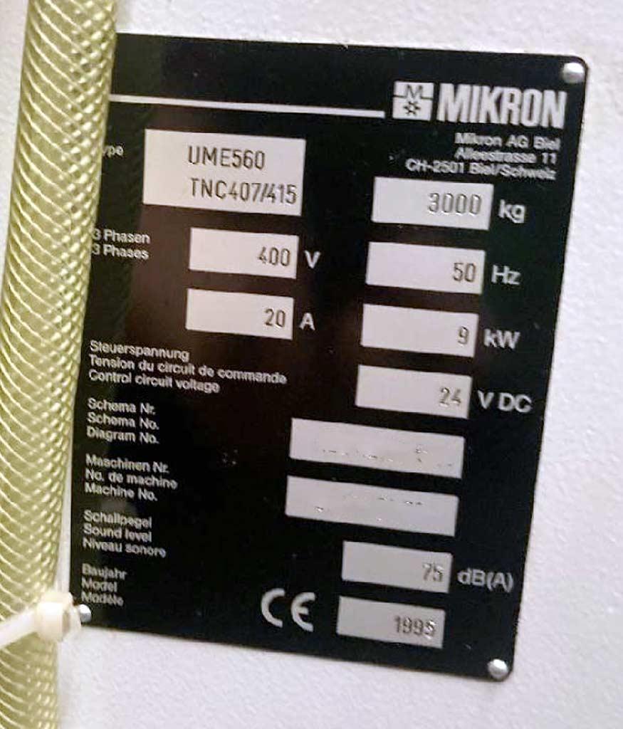 CNC Universal Milling Machine Mikron UME 560 - Thumbnail 5