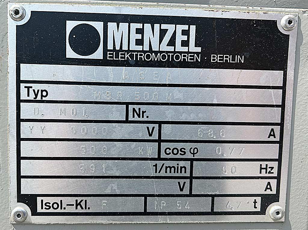 Three-Phase Motor Menzel MBR 500 M - Thumbnail 2