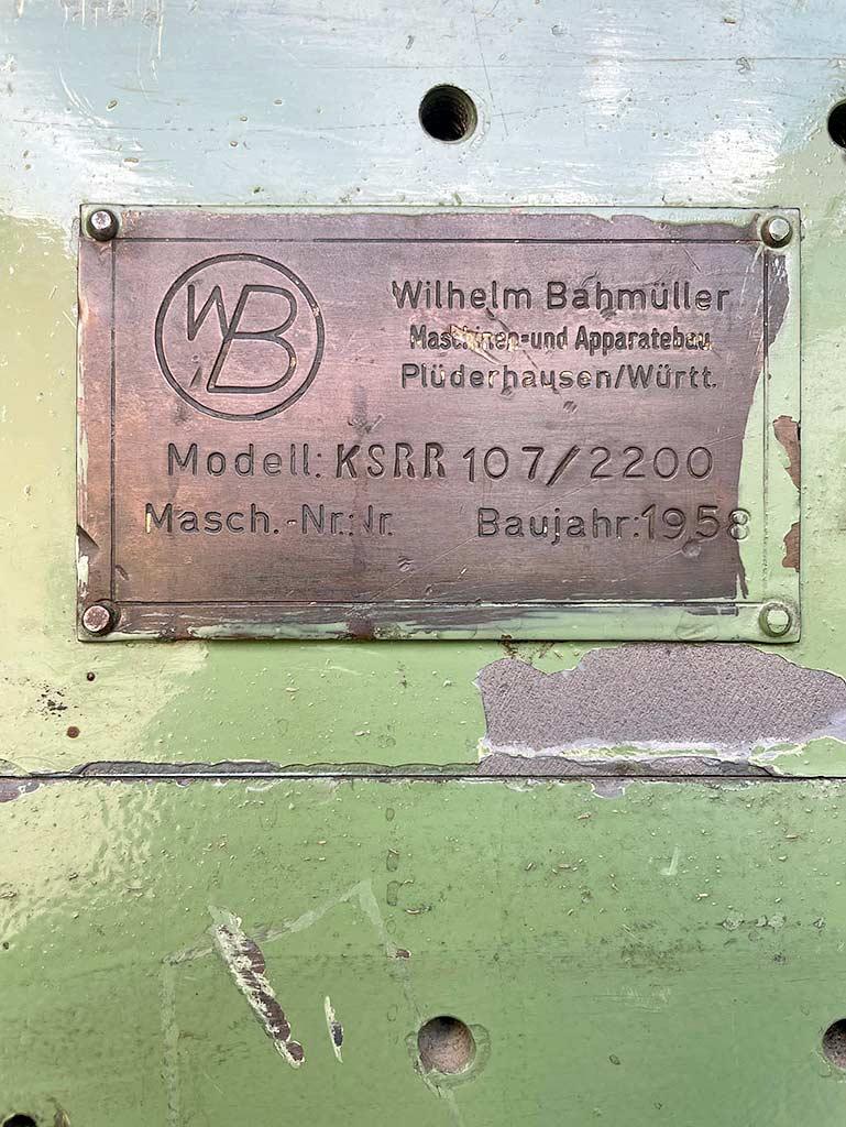 Cutting Machine Bahmüller KSRR 107/2200 - Thumbnail 7