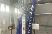 Column-Mounted Slewing Crane with Vacuum Lifter Schmalz SK-JU-65-4000-SRA100-3000-VSL