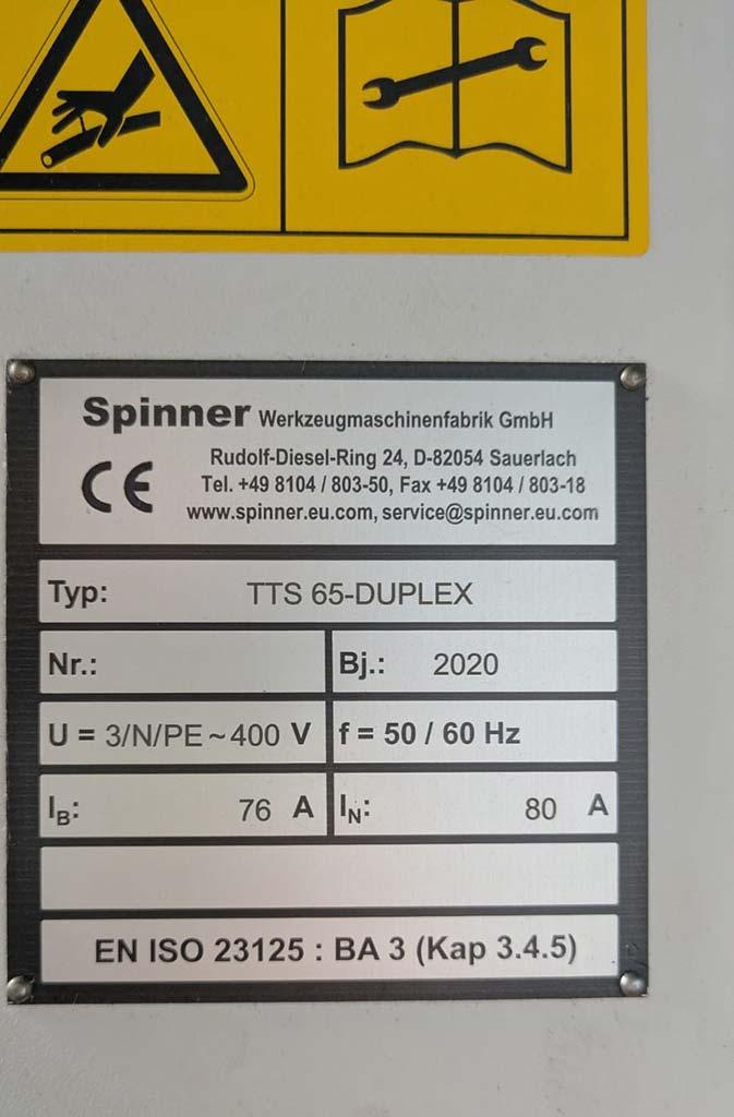 CNC Double-Spindle Turning Milling Center Spinner TTS 65-DUPLEX - Thumbnail 5