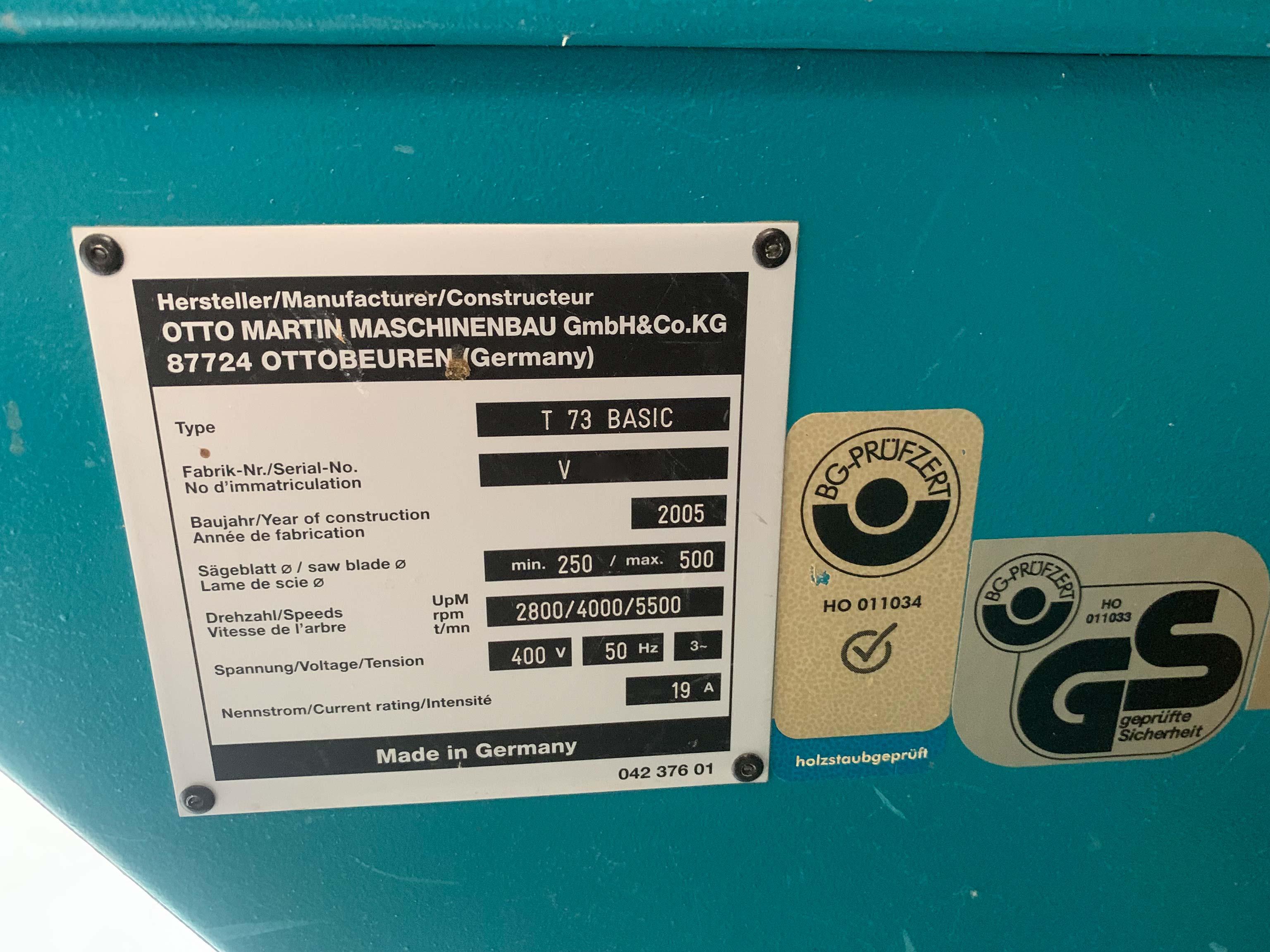 Sliding Table Saw Otto Martin T 73 BASIC - Thumbnail 7