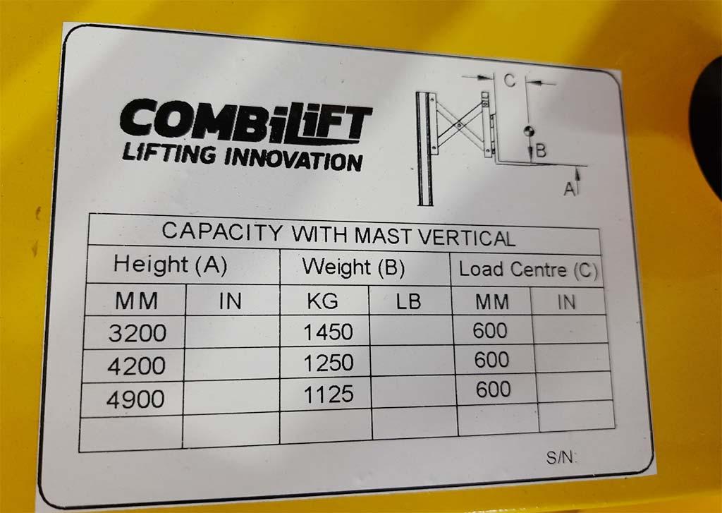 Manual Pedestrian Reach Stacker Combilift COMBI-WR4 - Thumbnail 7
