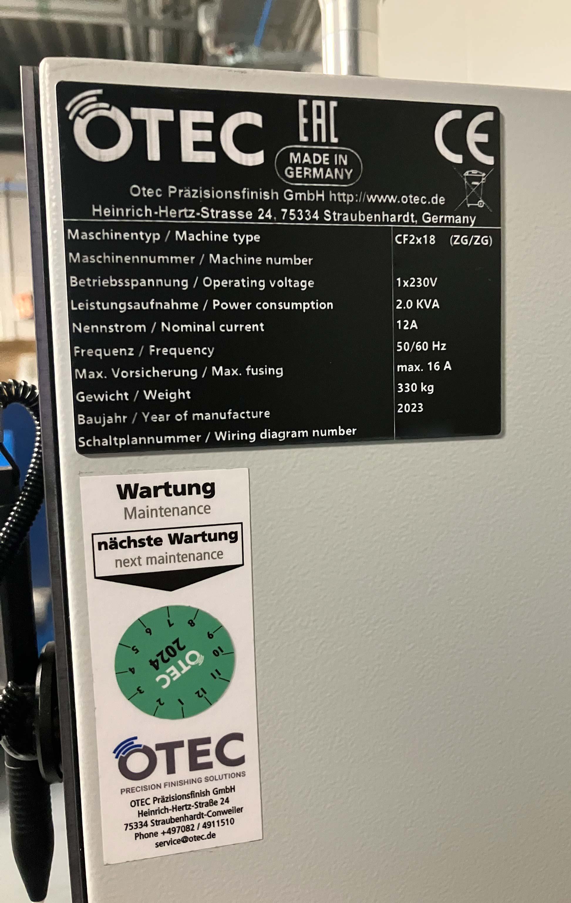 Disc Finishing Machine Otec CF2x18 - Thumbnail 5
