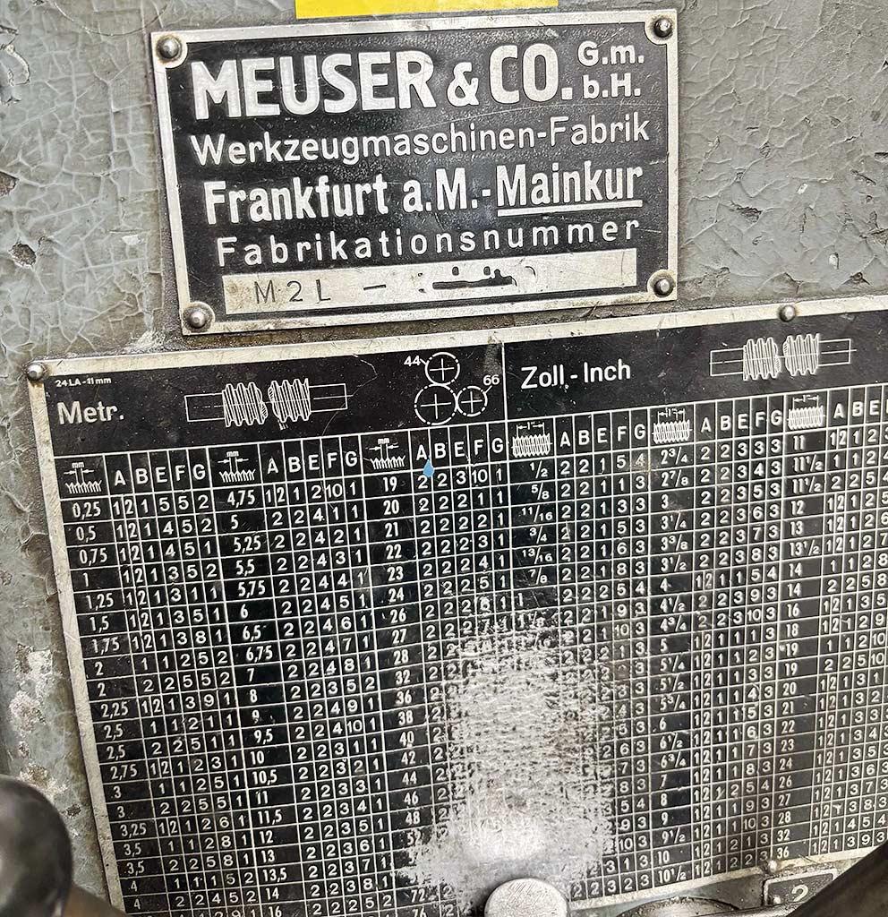 Center Lathe Meuser M2L - Thumbnail 3