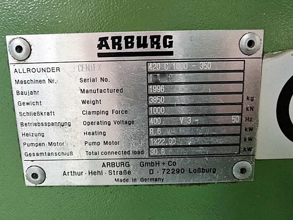 Arburg/battenfeld/demag 420C/BA 500-200/Concept/System - Thumbnail 2