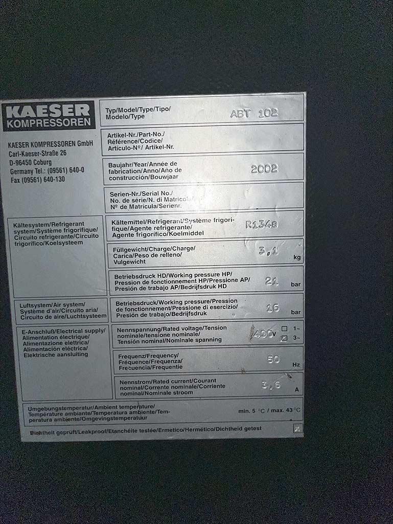 Kaeser CSD 102 T SFC/BS 61 - Thumbnail 5