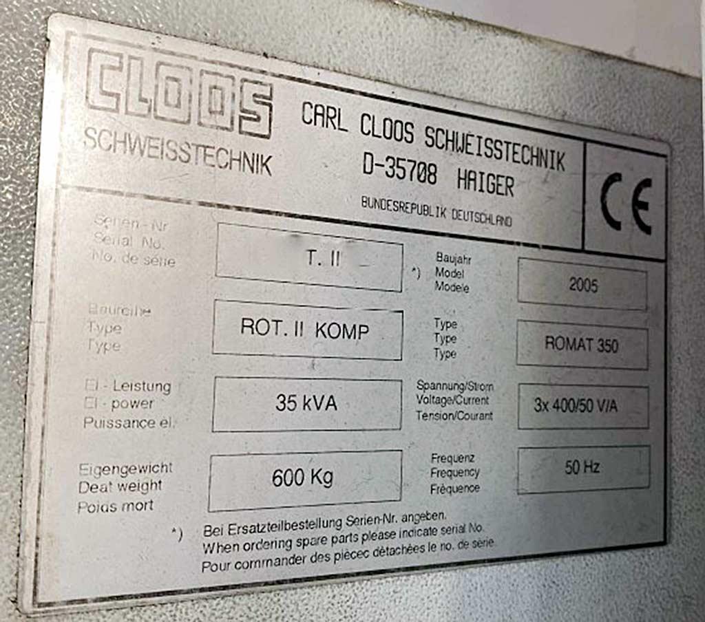 Cloos Rotomat II 350 Komp. - Thumbnail 8