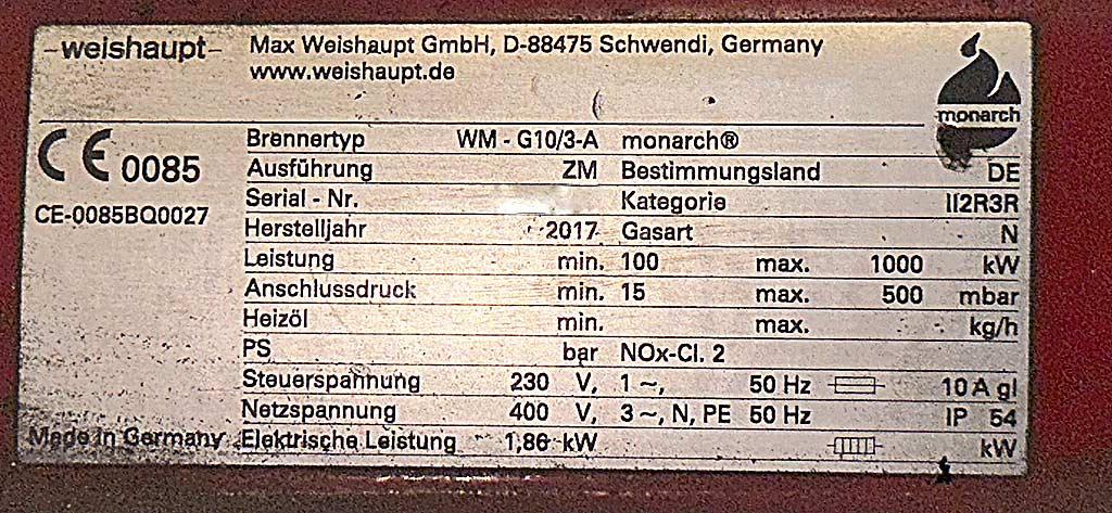 Weishaupt WM-G10/3-A monarch - Thumbnail 5